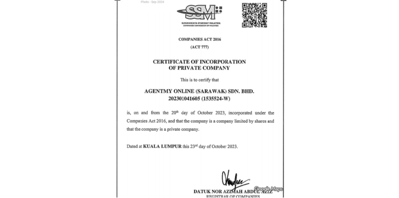 Agentmy Online (Sarawak) Sdn Bhd - operator of unsold.my